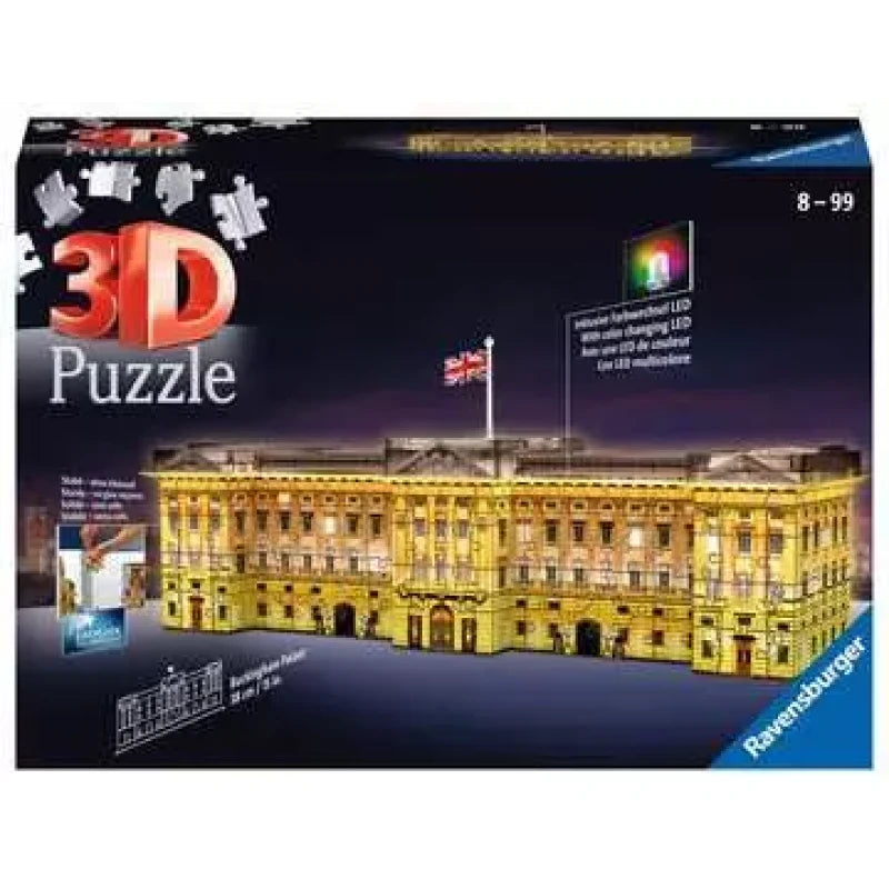 Ravensburger | 3D Puzzle 216 pieces Buckingham Palace Illuminated Adult
