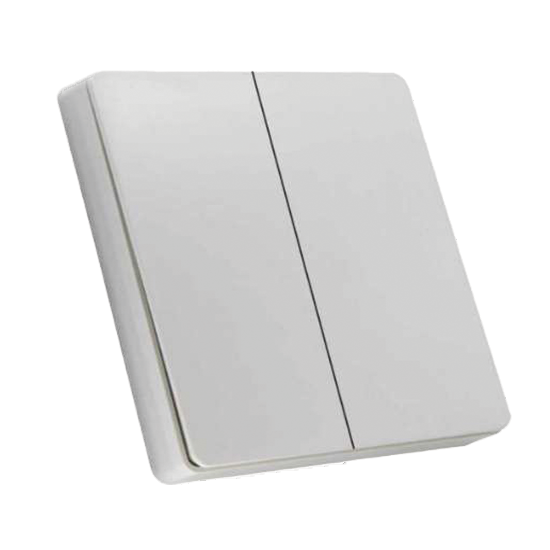 White Wireless Double Switch QVQ