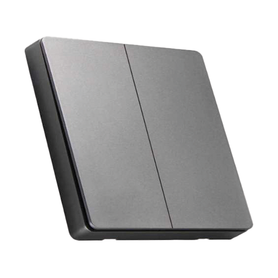 Gray Wireless Double Switch QVQ