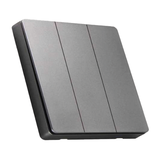 Gray Wireless Triple Switch QVQ