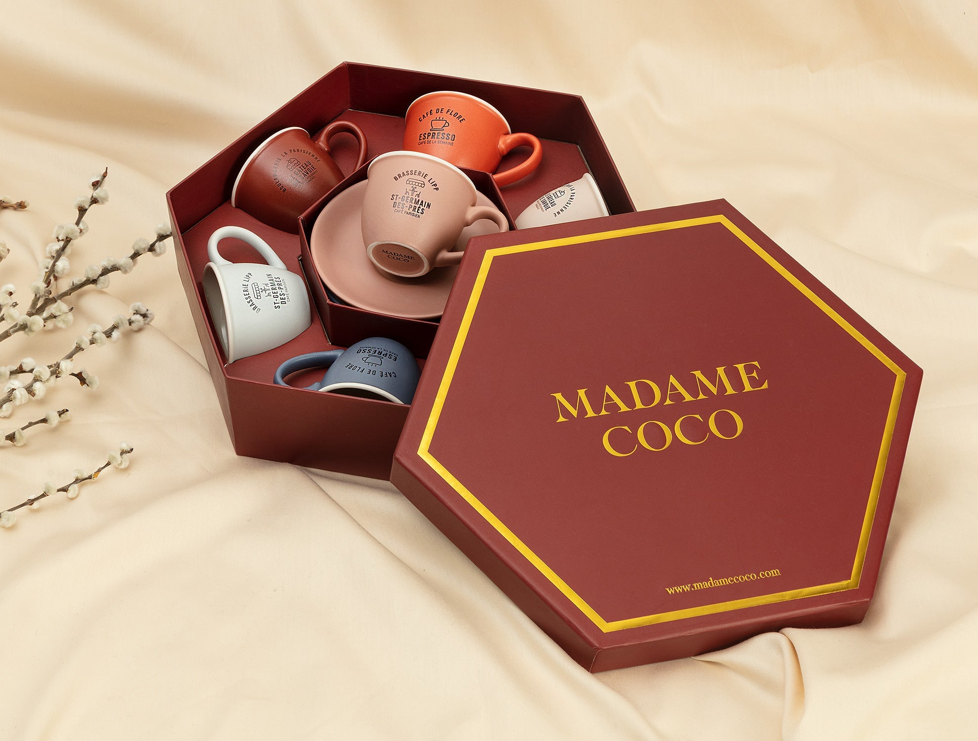 Grand 12 Pcs Coffee Cup Set - Madame Coco JO