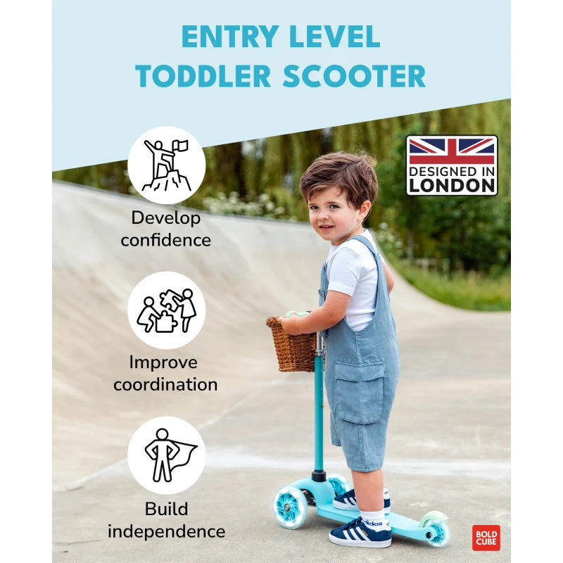 Boldcube Teeny Blue Three-Wheel Scooter | Ages 3-6