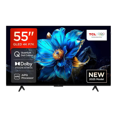 تلفزيون TCL P7K الذكي، 55 بوصة، QLED 4K HDR، مع Google TV وDolby Atmos