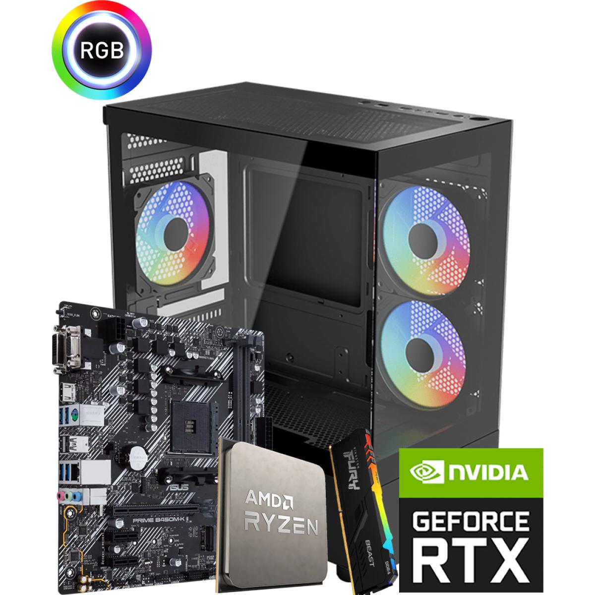 AMD RYZEN 7 5700X3D // RTX 5060 Ti 8GB // 16GB RAM DDR4 - Custom Build