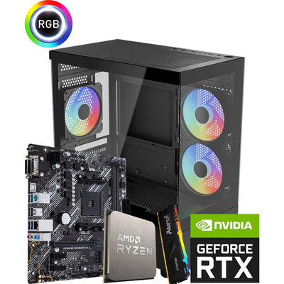 AMD RYZEN 7 5700X3D // RTX 5060 Ti 8GB // 16GB RAM DDR4 - Custom Build