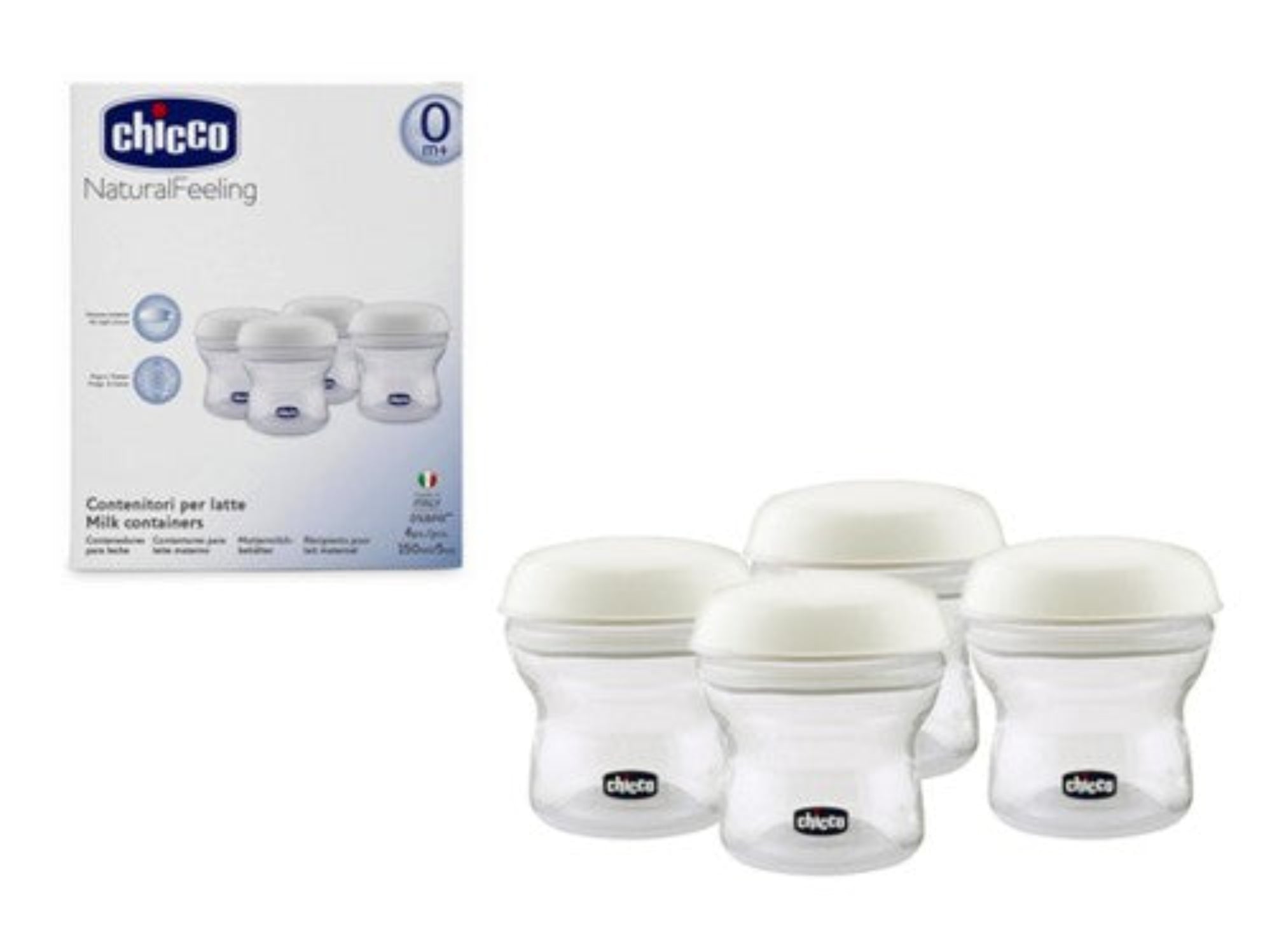 Chicco Natural Feeling Milk Containers Safe & Easy Storage