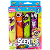 Scentos Funny Jumbo Face Markers - 3 Pack Asst