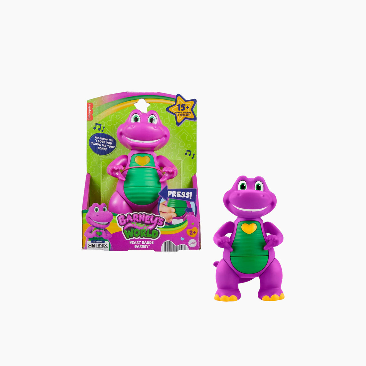 Mattel Barney Heart Hands Figure