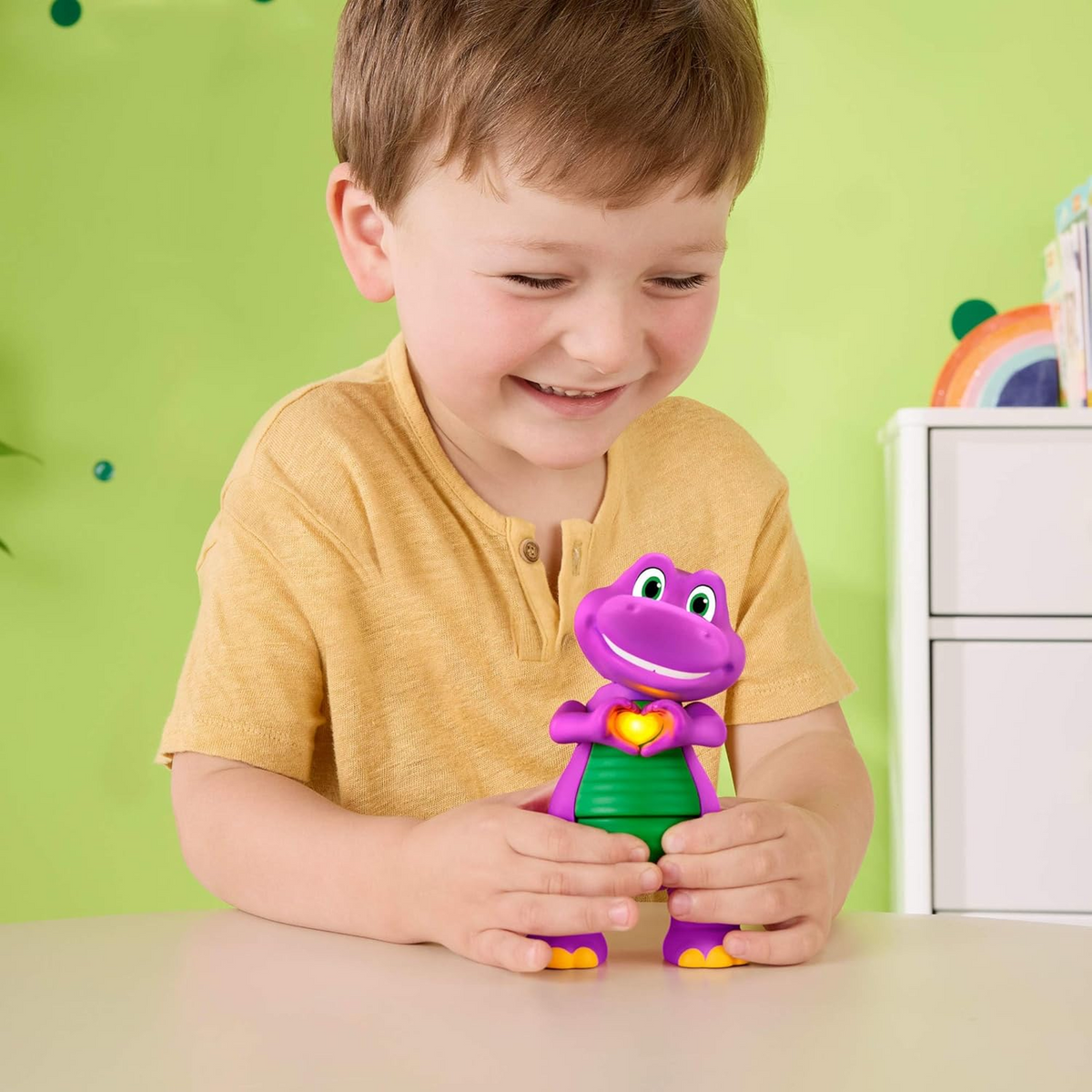 Mattel Barney Heart Hands Figure