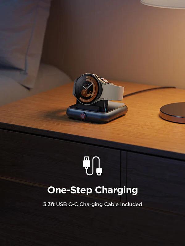 شاحن ساعة جوي روم اللاسلكي للايفون - اسود