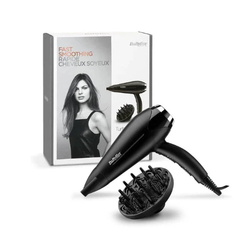 BaByliss Hair Dryer D572DSDE Turbo Smooth 2200W - Lightweight Anti-Frizz