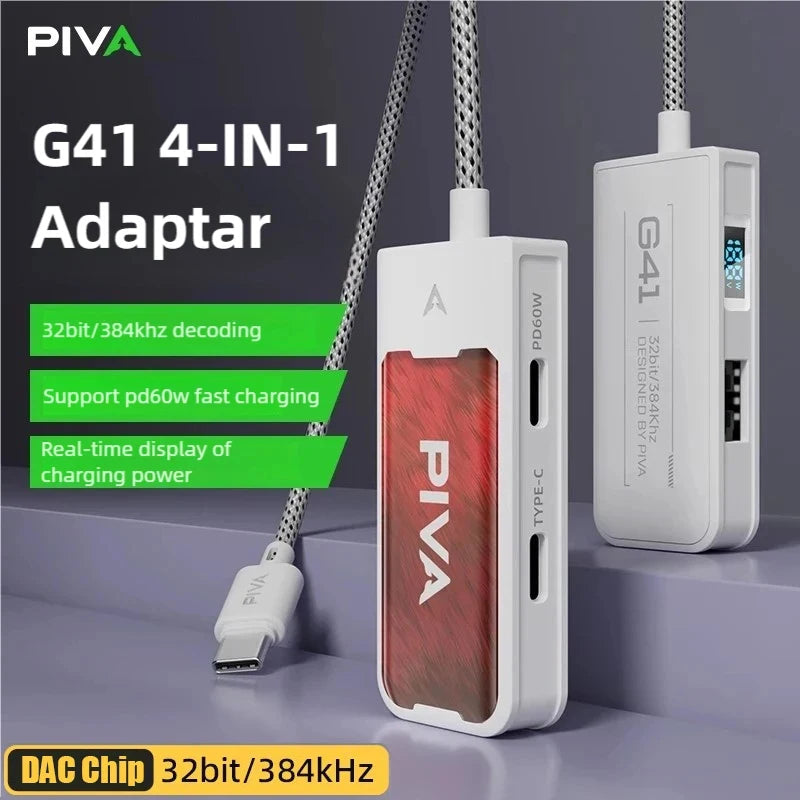 PIVA G41 4-in-1 Type-C Game Adapter