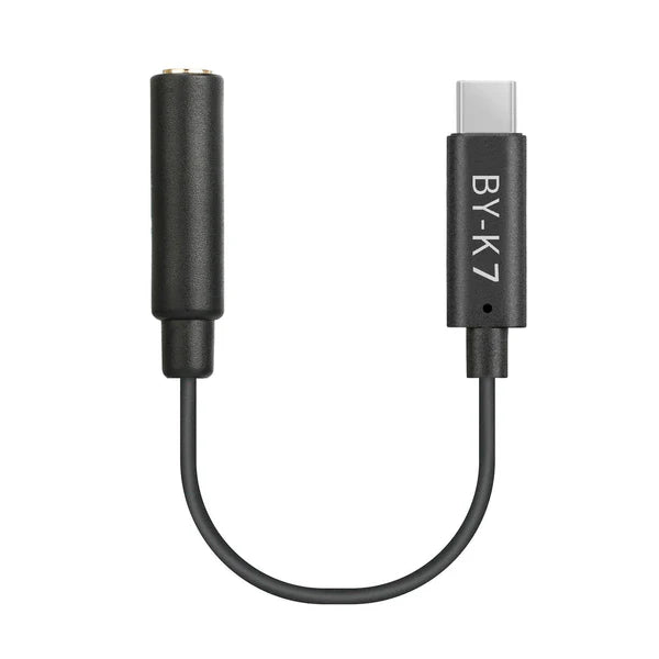 BOYA BY-K7 Audio Adapter 3.5mm to USB-C for DJI OSMO Action
