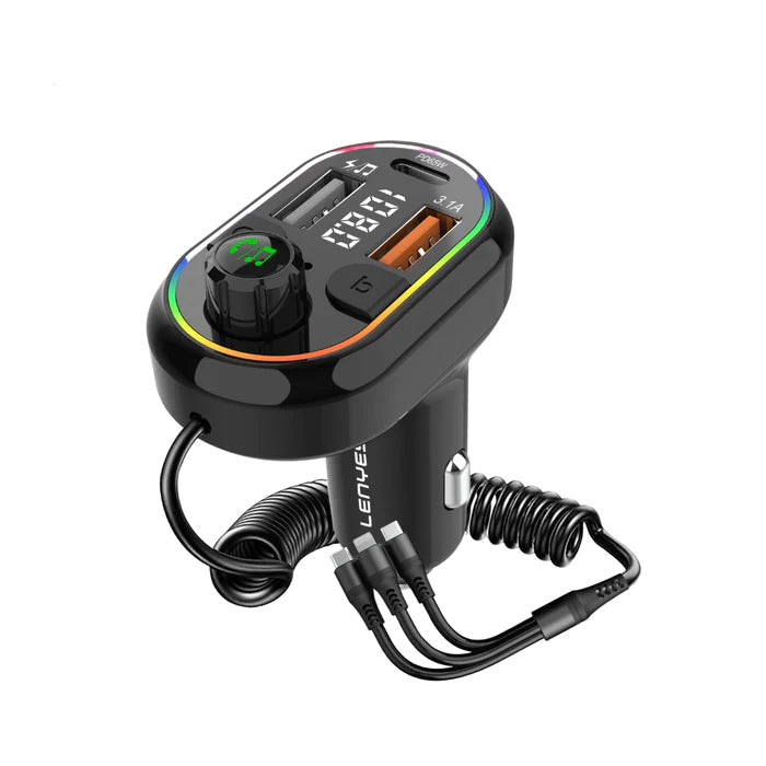 Lenyes CA887 3-in-1 Fast Car Charger – Triple Port Power