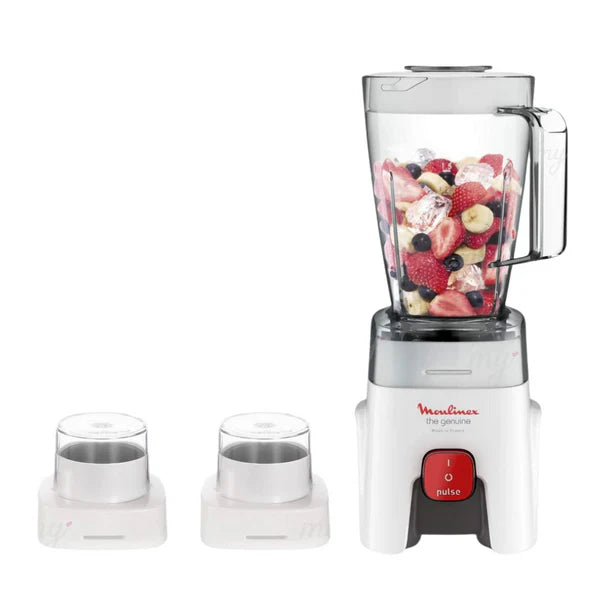 Moulinex Genuine Countertop Blender, 1.75 Liter, 500 Watt, LM242B25