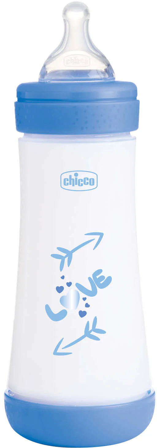 Chicco P5 BOY Bottle 300ml Anti-Colic Fast Flow 2023 CL2 - Blue