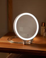 Madame Coco Mirin Makeup Mirror by Madame Coco – Double-Sided Vanity Mirror with Magnification | White