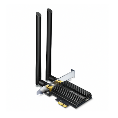 TP-Link Archer TX50E AX3000 Wi-Fi 6 PCIe Adapter — Front View