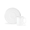 Lumora Set Of 6 Coffee Cups Gold/platinum - Madame Coco JO