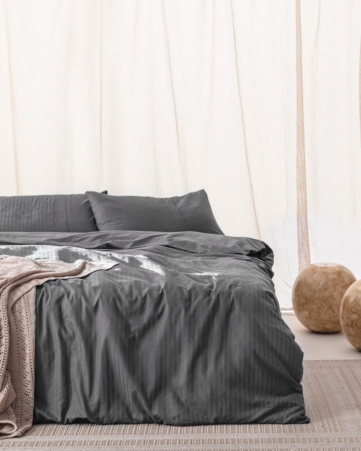 Adrien Duvet Cover Set - Ribbed - Madame Coco JO
