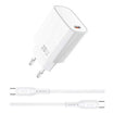 شاحن WiWU Essen GaN 20W مع كابل C إلى Lightning سريع