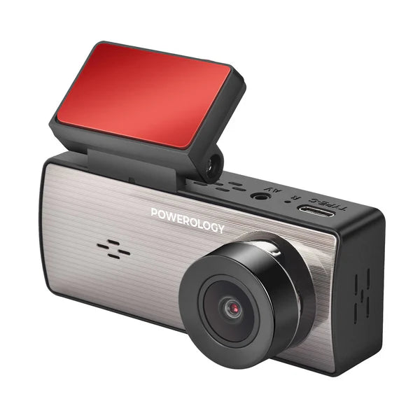 Powerology 3.16” Dash Cam | 2K Front & 1K Rear Recording
