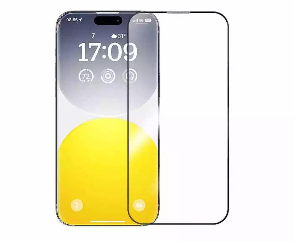 شاشة حماية Baseus Sapphire HD من الزجاج المقوى لهاتف iPhone 15 Plus/16 Plus