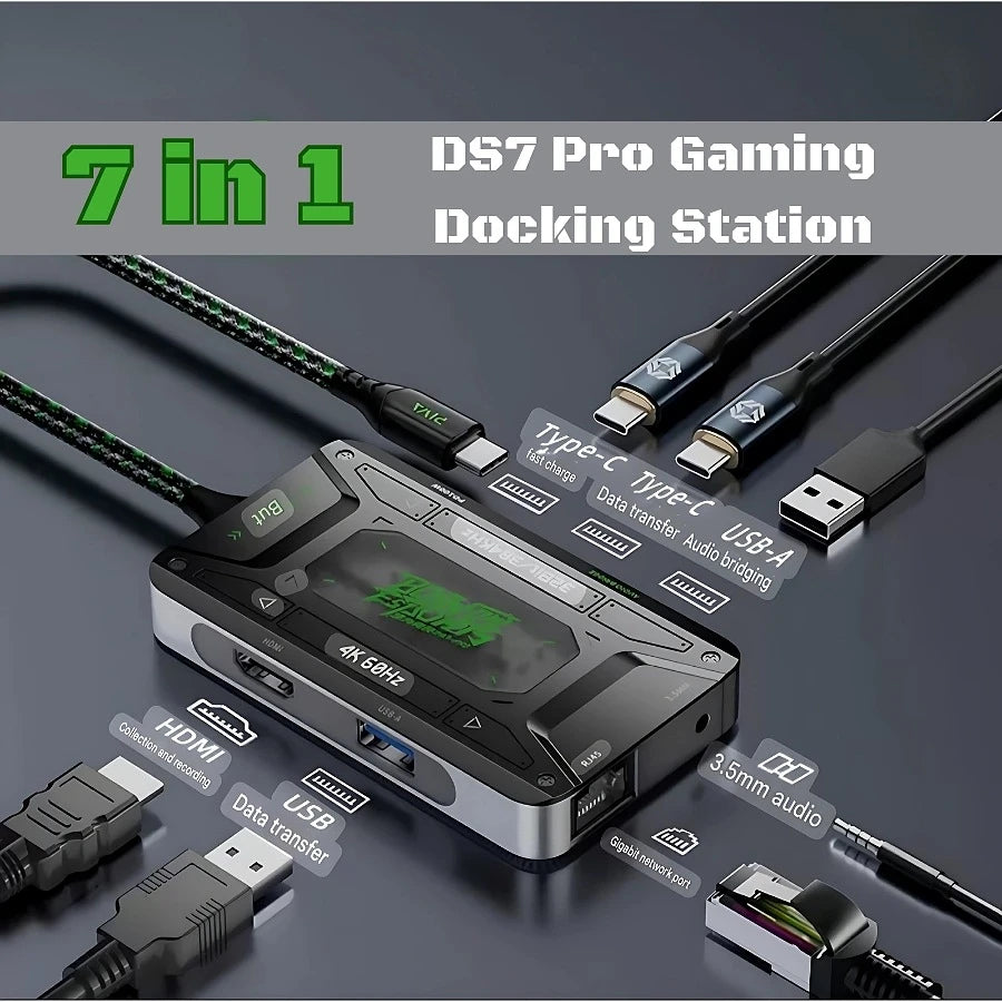 PIVA DS7 PRO Type-C Hub, 7 Ports