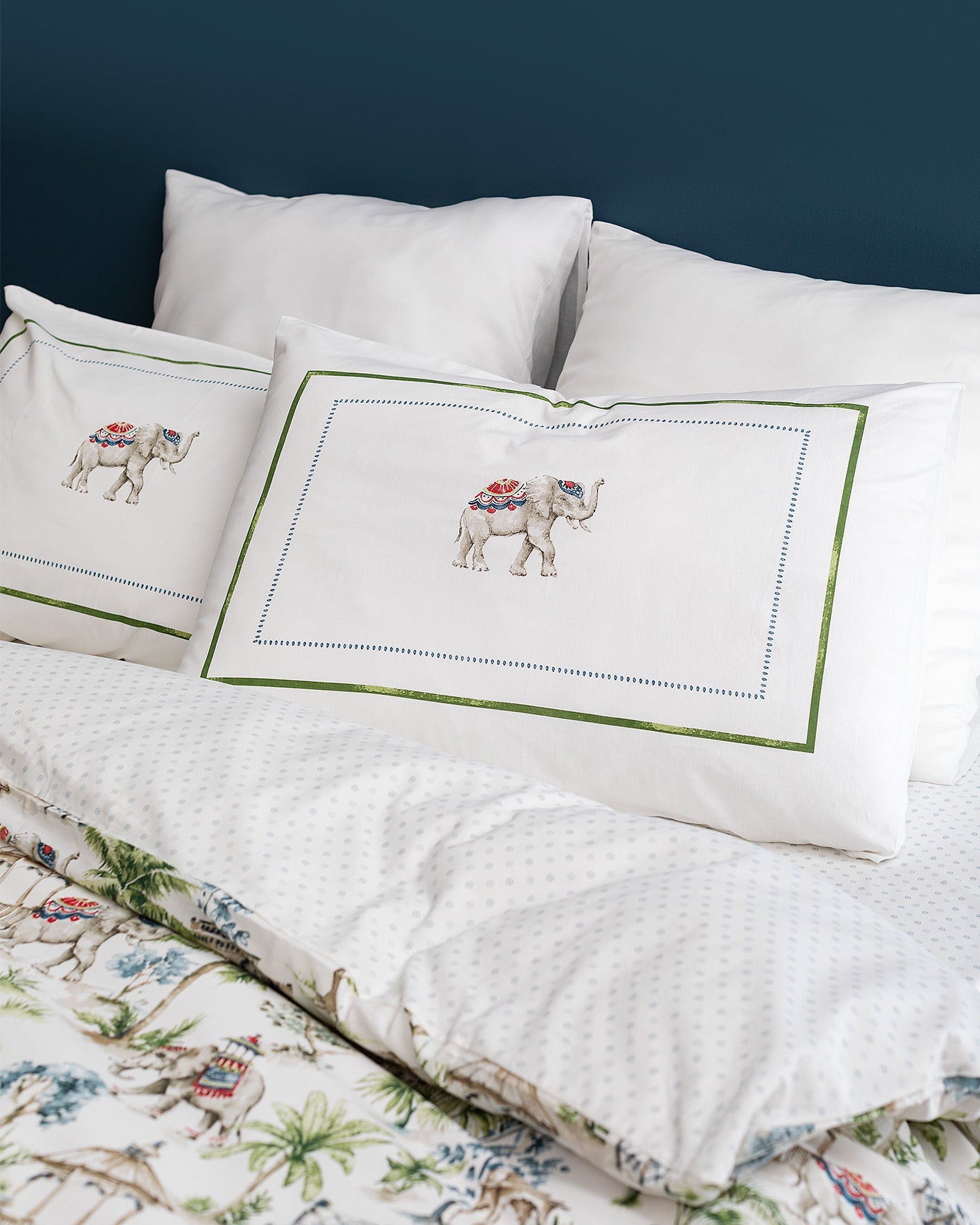 Iva Single Size Fitted Duvet Cover Set - Ranforce Patterned - Madame Coco JO