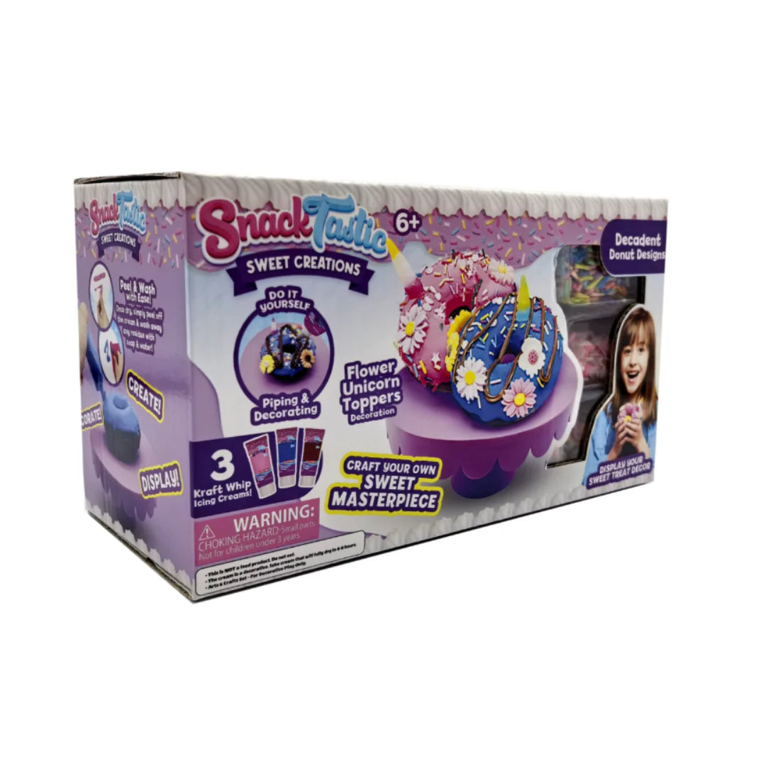 Snack Tastic Donuts Design DIY Decorating Kit for Kids Ages 6+ | Creative Activity Toy