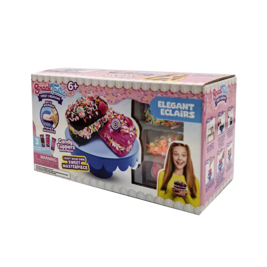 Snack Tastic Elegant Éclair Design - DIY Decorating Kit for Kids Ages 6+
