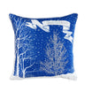 ARMN Azure Embroidered Pillow Cover – Elegant White & Blue