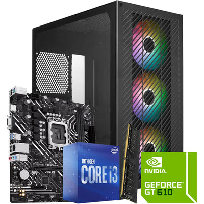 INTEL CORE I3 10100F / GT 610 2GB / 8GB RAM - Low Budget Build