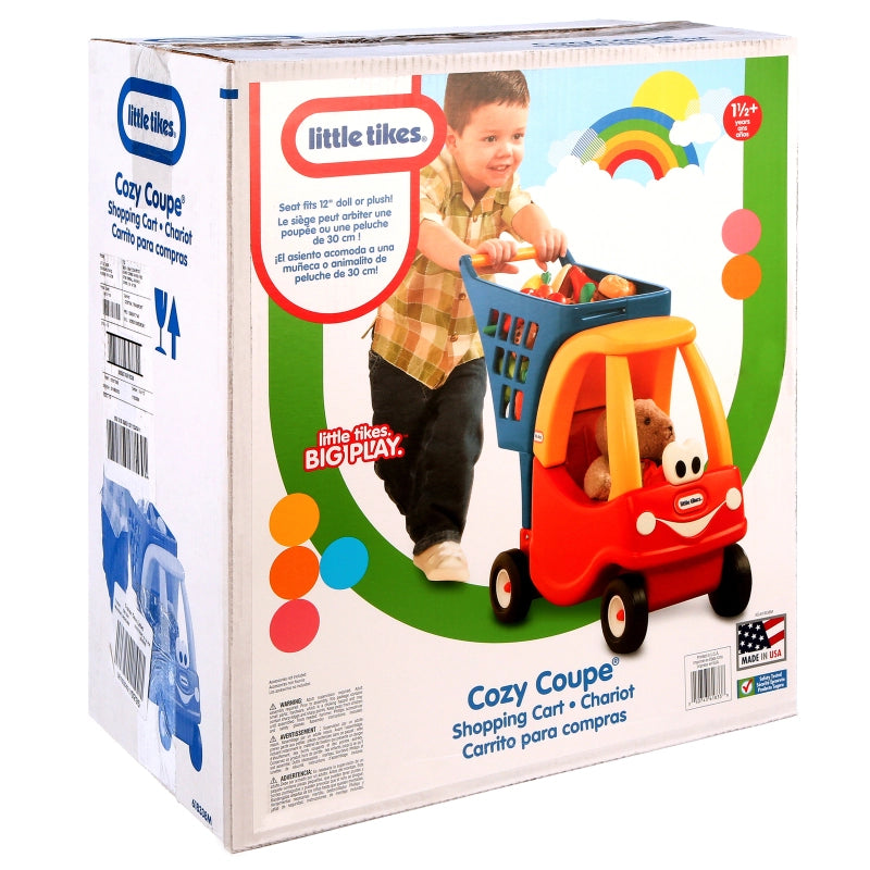 Little Tikes Cozy Coupe Shopping Cart – Kids Pretend Play Grocery Cart