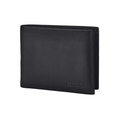 Samsonite ATTACK SLG BILLF 4CC Wallet – Black Leather Wallet for Men