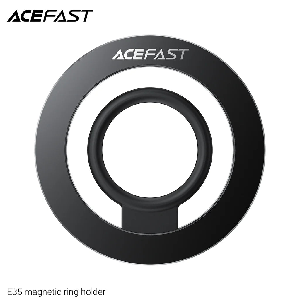 حامل حلقة مغناطيسي ACEFAST E35 لهاتف – لون أسود