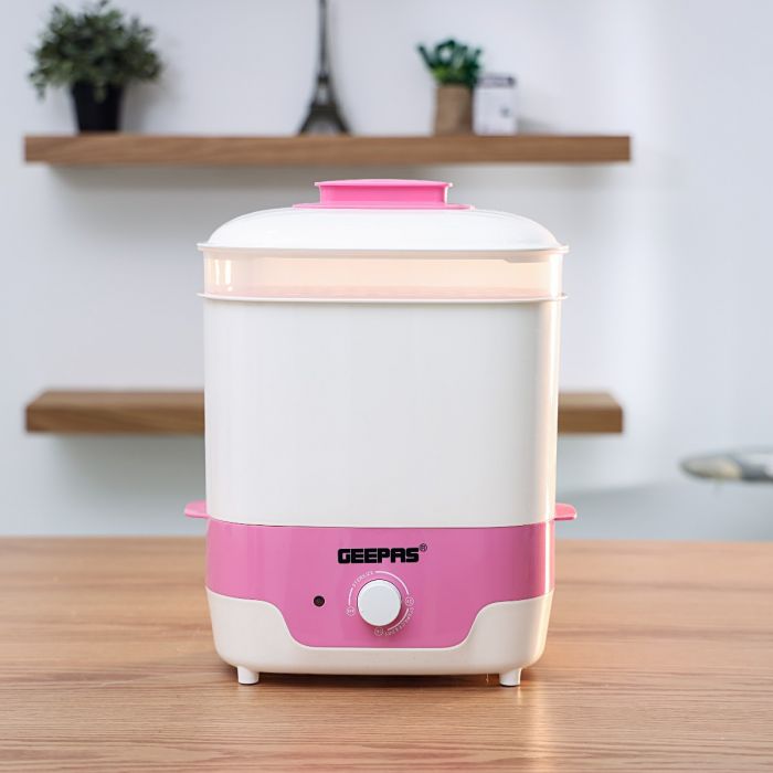 Geepas Baby Bottle SterilizerSterilizes 6 Bottles BPA-Free
