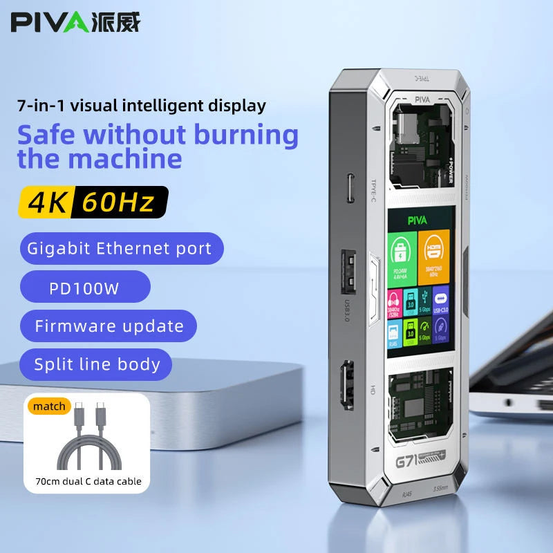 PIVA G71 7-in-1 Smart Display Docking Station