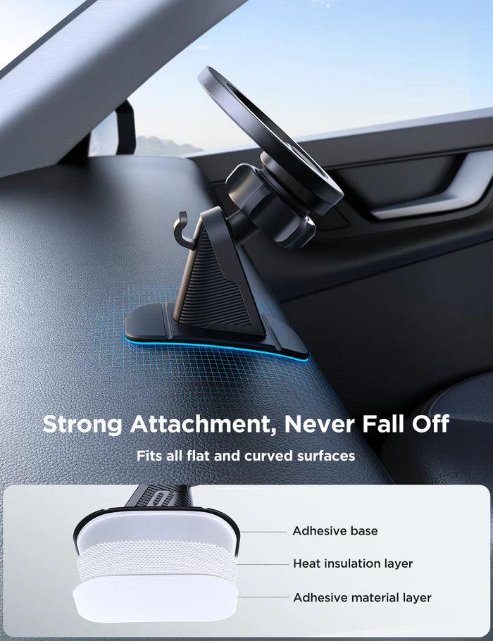 حامل هاتف مغناطيسي للسيارة من جوي روم قوي وآمن بزاوية 360 درجة - أسود