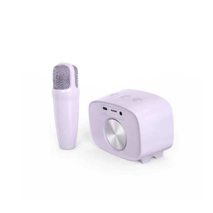 myFirst Voice 2 – Kids Portable Karaoke Machine with Wireless Mic & Voice Filters | Purple