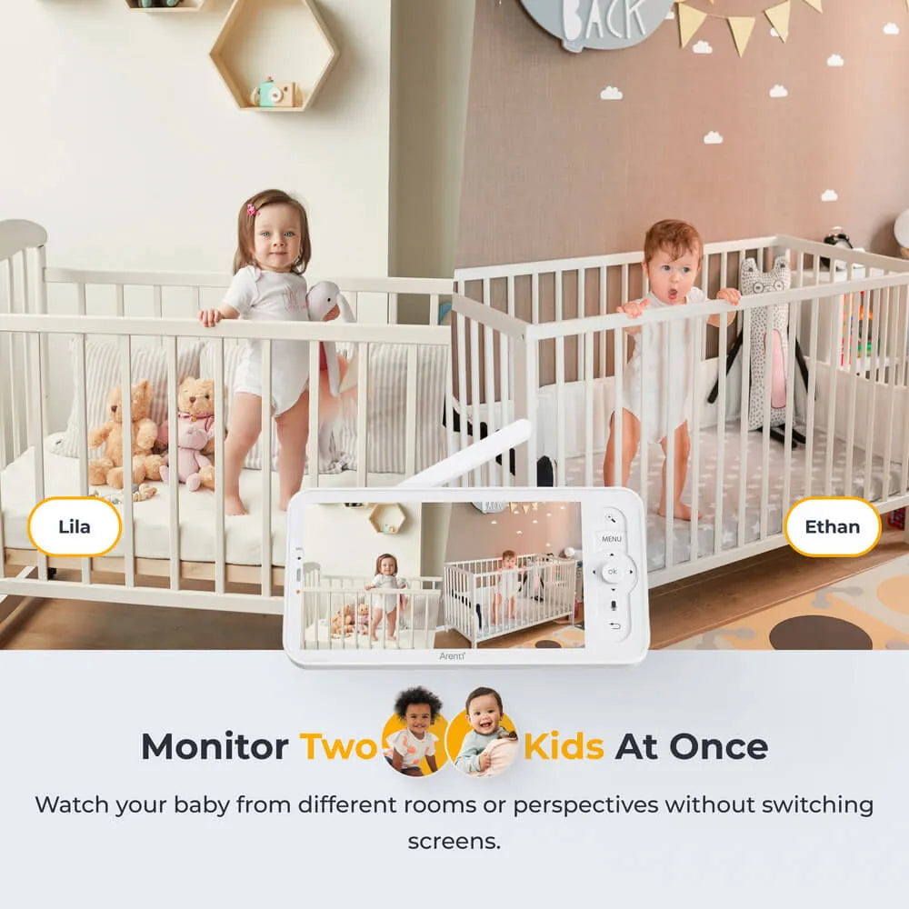 Arenti AInanny 2K UHD Baby Monitor with 5-Inch LCD Screen