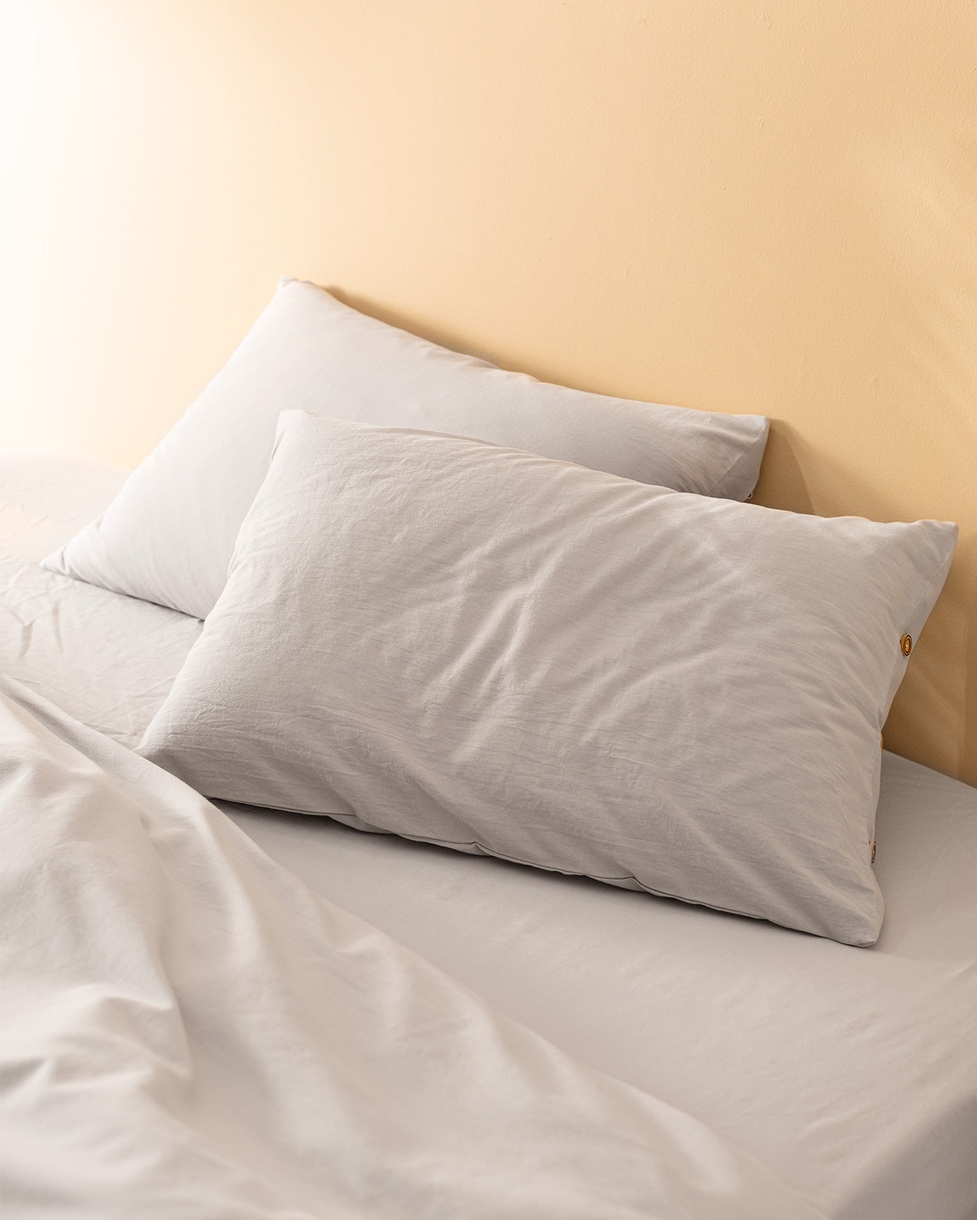 Carla Single Size Fitted Washed Duvet Cover Set - Madame Coco JO