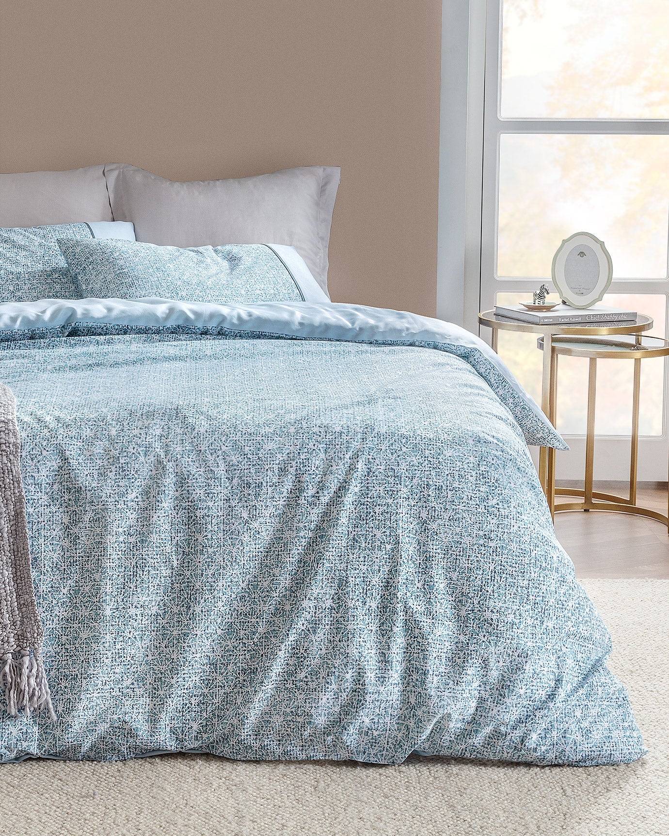 Astrid Duvet Cover Set -coco Crep Patterned - Madame Coco JO