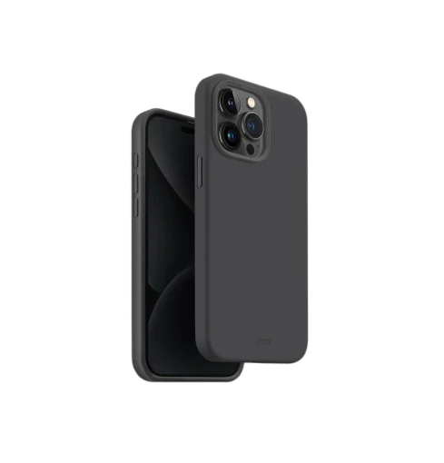 غطاء UNIQ HYBRID لهاتف iPhone 15 Pro – MagClick – Charcoal Grey