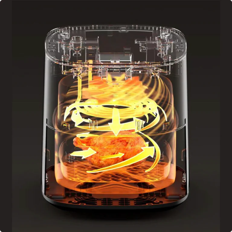 مقلاة هوائية نيوتريكوك فيجن سعة 5.2 لتر - طهي يدوي وسهل