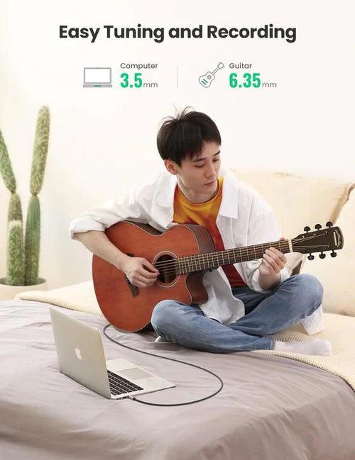 كابل UGREEN TRS مقاس 3.5 مم إلى 6.35 مم بطول 3 متر (رمادي)