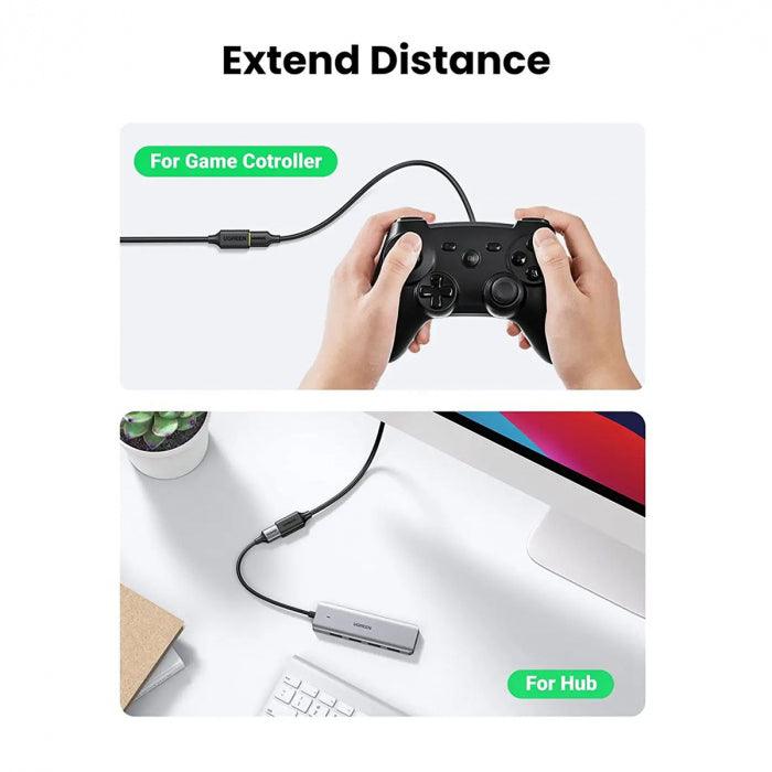 يوجرين كابل توسيع USB 3.0 ذكر 3م (أسود) 30127