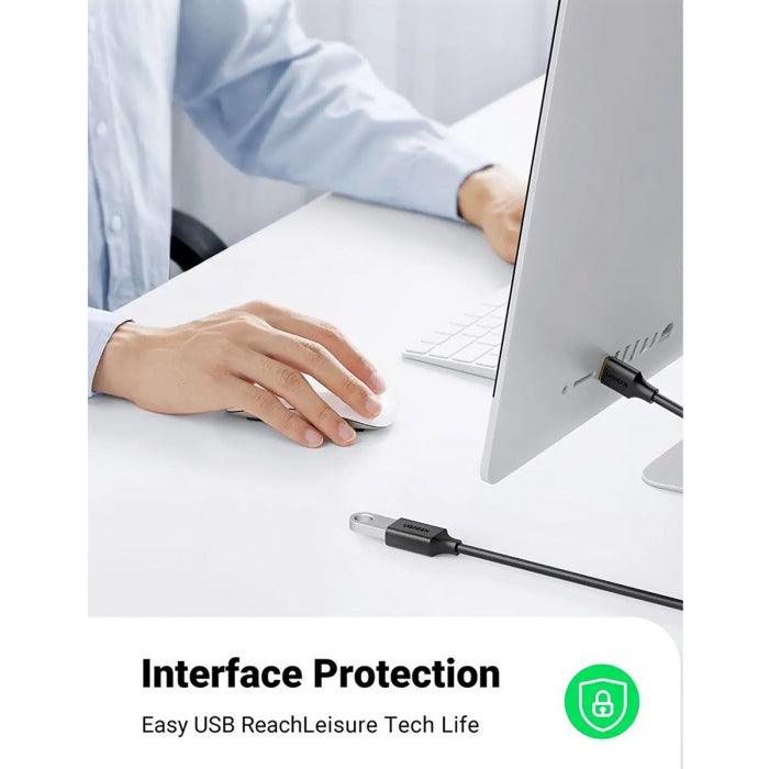 يوجرين كابل توسيع USB 3.0 ذكر 3م (أسود) 30127