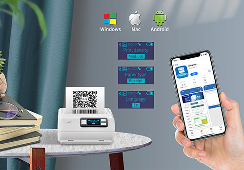 طابعة الملصقات والإيصالات المحمولة فعالة وصغيرة الحجم من اكس برينتر