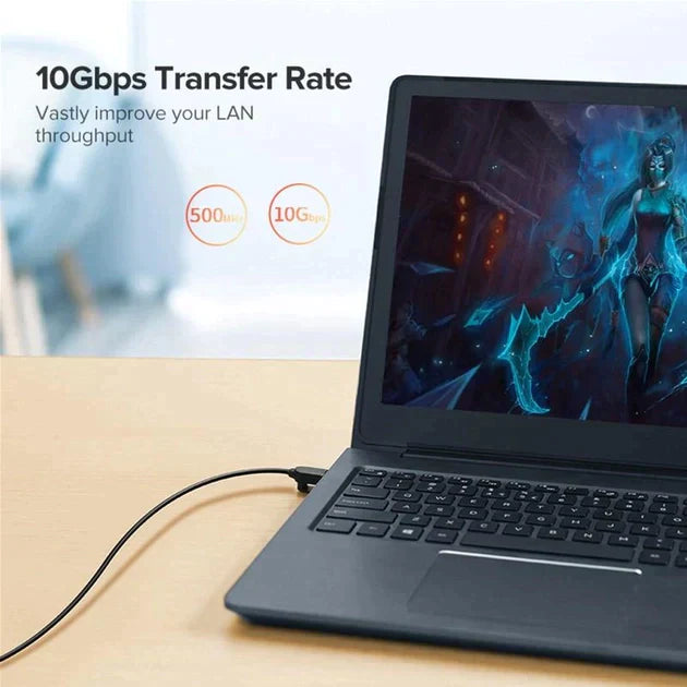 كيبل شبكة UGREEN CAT 6A نحاسي 2 متر – أداء عالي